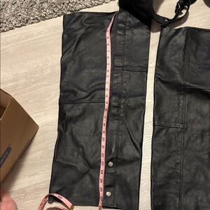 Black Leather Chaps